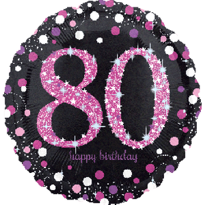 80th Foil Balloon Bouquet - UpUpNAwayBalloons