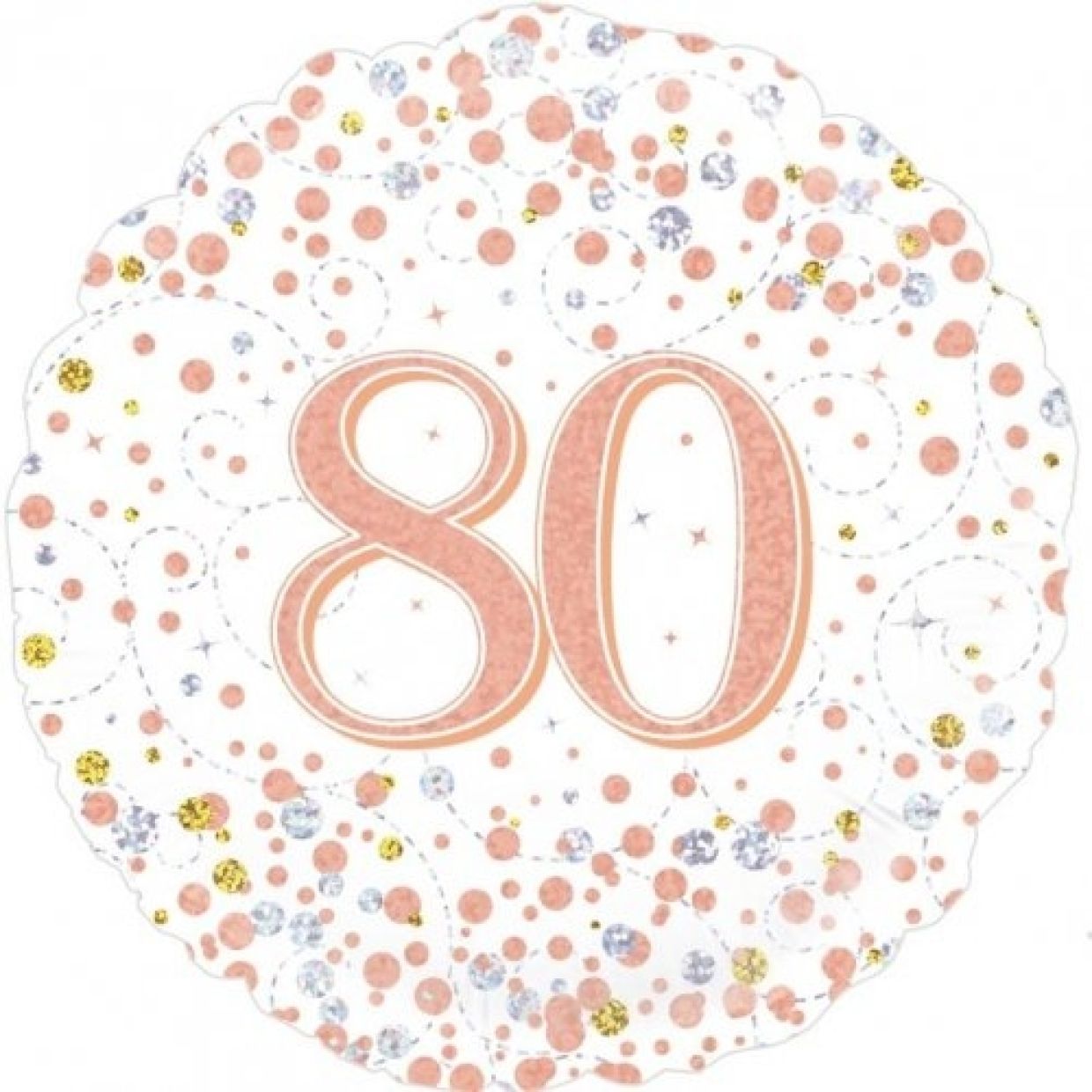 80th Foil Balloon Bouquet - UpUpNAwayBalloons