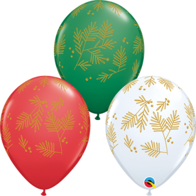 Christmas 6 Balloon Bouquet - UpUpNAwayBalloons