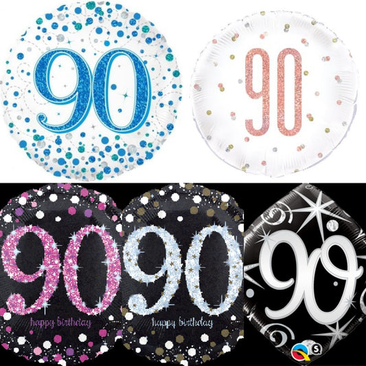90th Foil Balloon Bouquet - UpUpNAwayBalloons