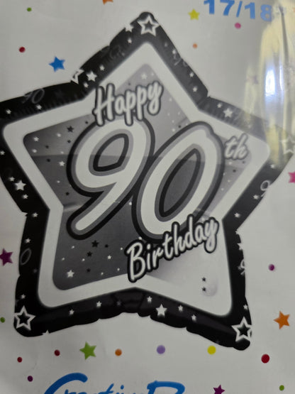 90th Foil Balloon Bouquet - UpUpNAwayBalloons