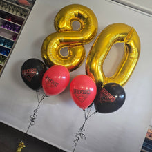 Load image into Gallery viewer, AFL Team Birthday Numbers - UpUpNAwayBalloons
