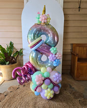 Load image into Gallery viewer, Air filled Balloon Marquee Stacks [Single Digit] Creation - UpUpNAwayBalloons
