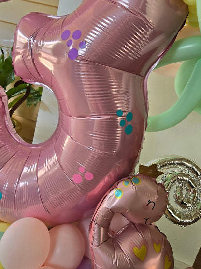 Air filled Balloon Marquee Stacks [Single Digit] Creation - UpUpNAwayBalloons