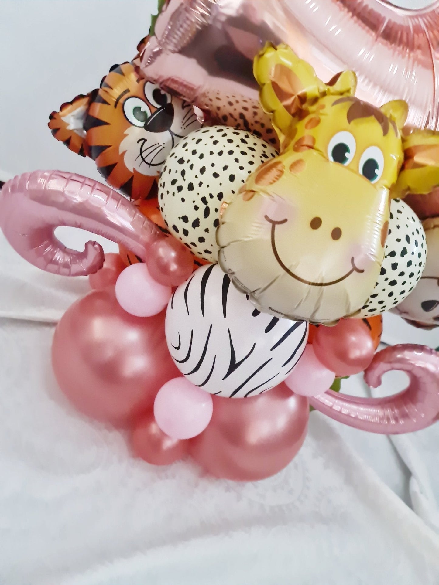 Air filled Balloon Marquee Stacks [Single Digit] Creation by UpUpNAwayBalloons