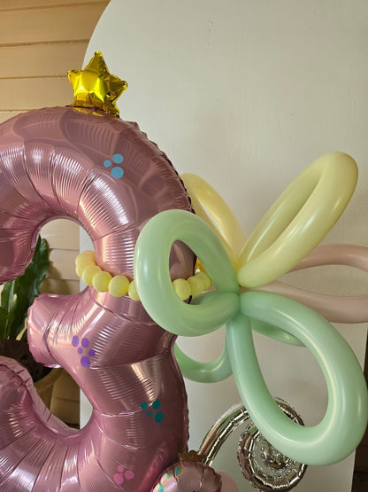 Air filled Balloon Numbers Marquee Style [Single Digit] Creation - UpUpNAwayBalloons