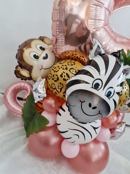 Air filled Balloon Marquee Stacks [Single Digit] Creation by UpUpNAwayBalloons