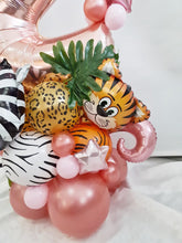 Load image into Gallery viewer, Air filled Balloon Marquee Stacks [Single Digit] Creation by UpUpNAwayBalloons
