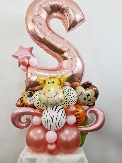 Air filled Balloon Numbers Marquee Style [Single Digit] Creation - UpUpNAwayBalloons