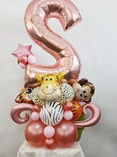 Load image into Gallery viewer, Air filled Balloon Numbers Marquee Style [Single Digit] Creation - UpUpNAwayBalloons
