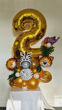 Load image into Gallery viewer, Air filled Balloon Numbers Marquee Style [Single Digit] Creation - UpUpNAwayBalloons
