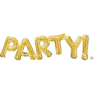 Air filled PARTY! Letters - UpUpNAwayBalloons