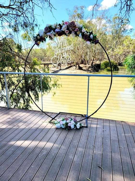 All You Need Is LOVE Neon Sign for Hire - only available when hiring a backdrop and ordering a balloon garland by UpUpNAwayBalloons