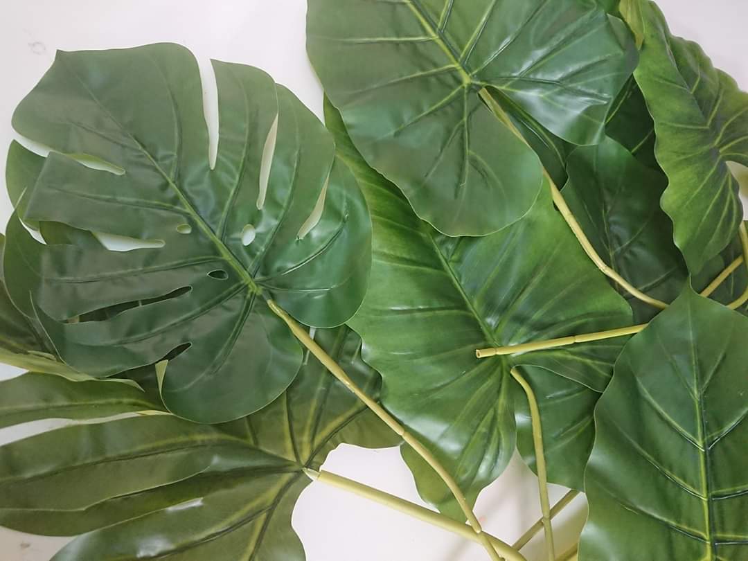 Artificial Flowers and Greenery for hire - available for hire when hiring a backdrop with us and an Organic Balloon Garland by UpUpNAwayBalloons