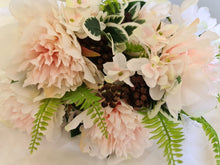 Load image into Gallery viewer, Artificial Flowers and Greenery for hire - available for hire when hiring a backdrop with us and an Organic Balloon Garland by UpUpNAwayBalloons
