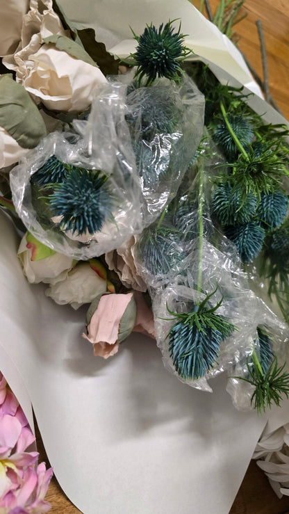 Artificial Flowers and Greenery for hire - available for hire when hiring a backdrop with us and an Organic Balloon Garland - UpUpNAwayBalloons