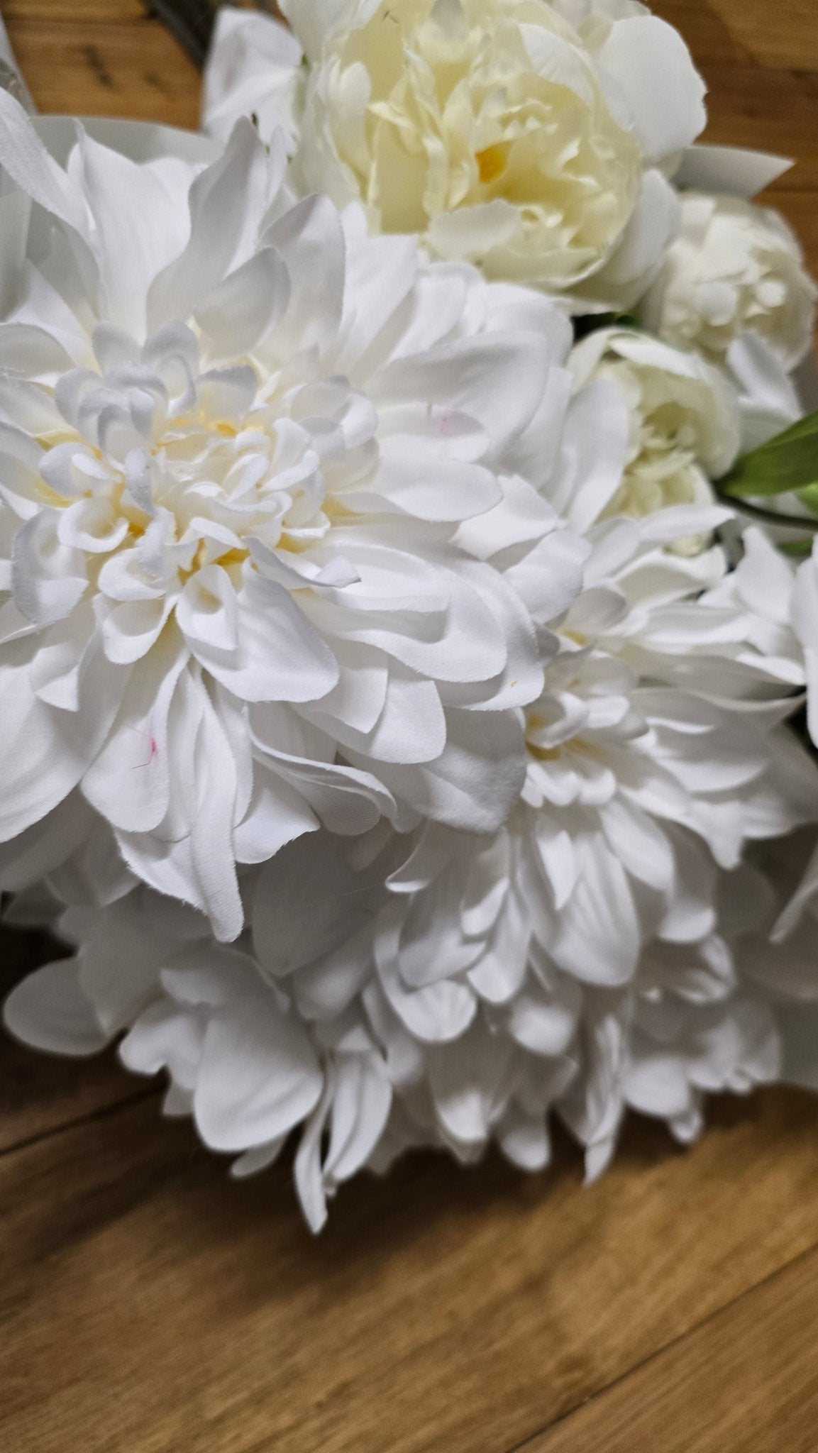 Artificial Flowers and Greenery for hire - available for hire when hiring a backdrop with us and an Organic Balloon Garland - UpUpNAwayBalloons