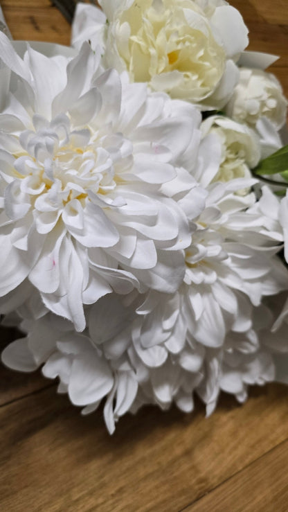 Artificial Flowers and Greenery for hire - available for hire when hiring a backdrop with us and an Organic Balloon Garland - UpUpNAwayBalloons