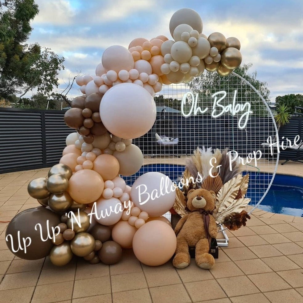 Baby Shower Organic Balloon Garlands - UpUpNAwayBalloons