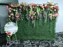 Load image into Gallery viewer, Backdrop flower arrangements - available for hire when hiring a backdrop with us by UpUpNAwayBalloons
