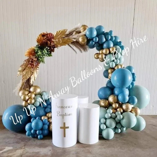 Backdrop flower arrangements - available for hire when hiring a backdrop with us