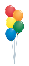 Load image into Gallery viewer, Balloon Bouquet Plain (Ranging from 3 Balloons - 12 Balloons) by UpUpNAwayBalloons
