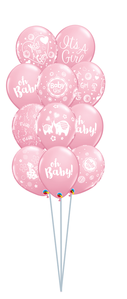 Balloon Bouquet Printed (Ranging from 3 Balloons - 12 Balloons) by UpUpNAwayBalloons
