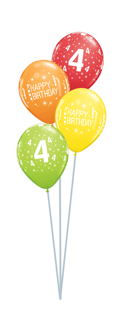 Balloon Bouquet Printed (Ranging from 3 Balloons - 12 Balloons) by UpUpNAwayBalloons