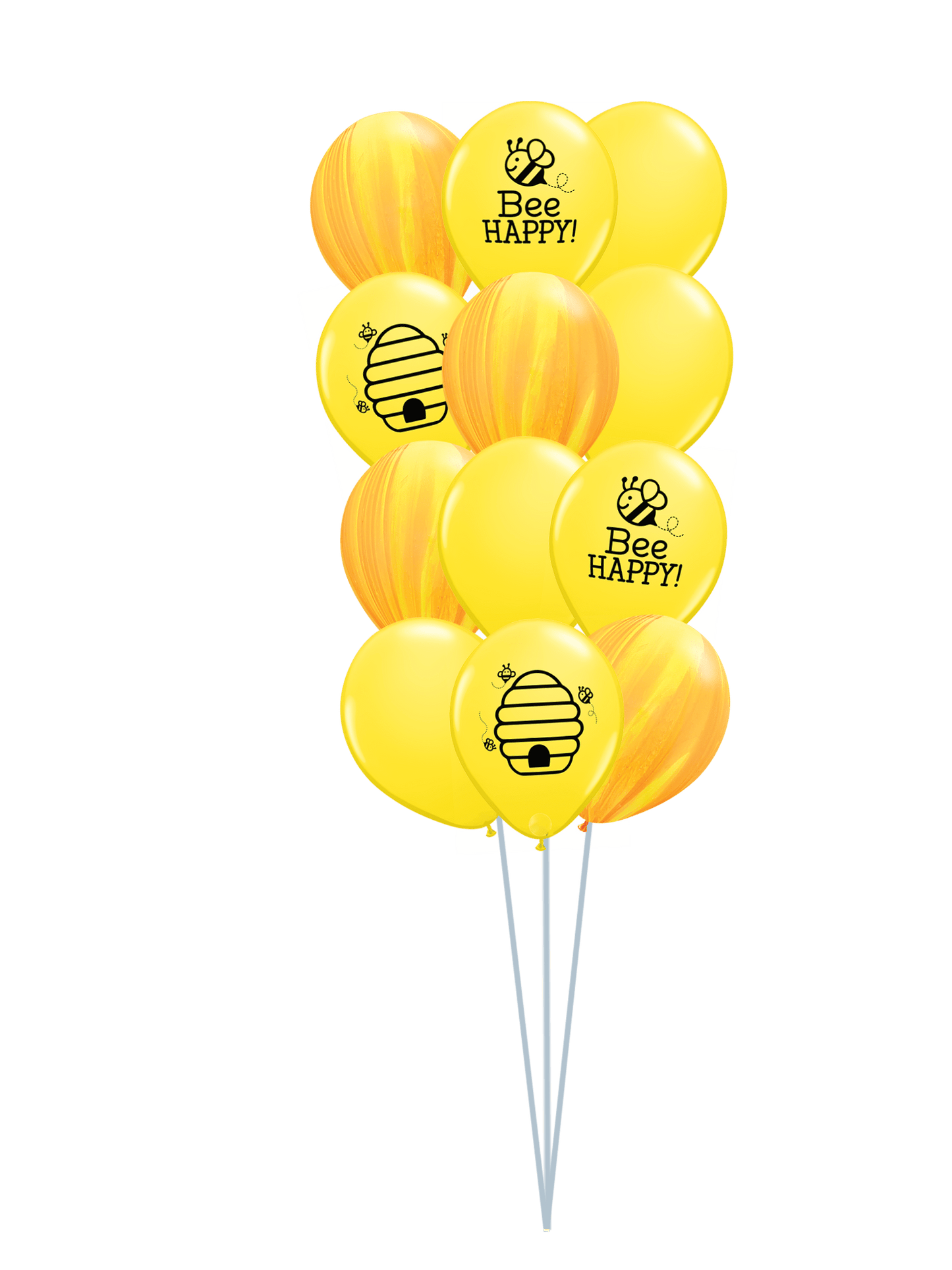 Balloon Bouquet Printed (Ranging from 3 Balloons - 12 Balloons) by UpUpNAwayBalloons