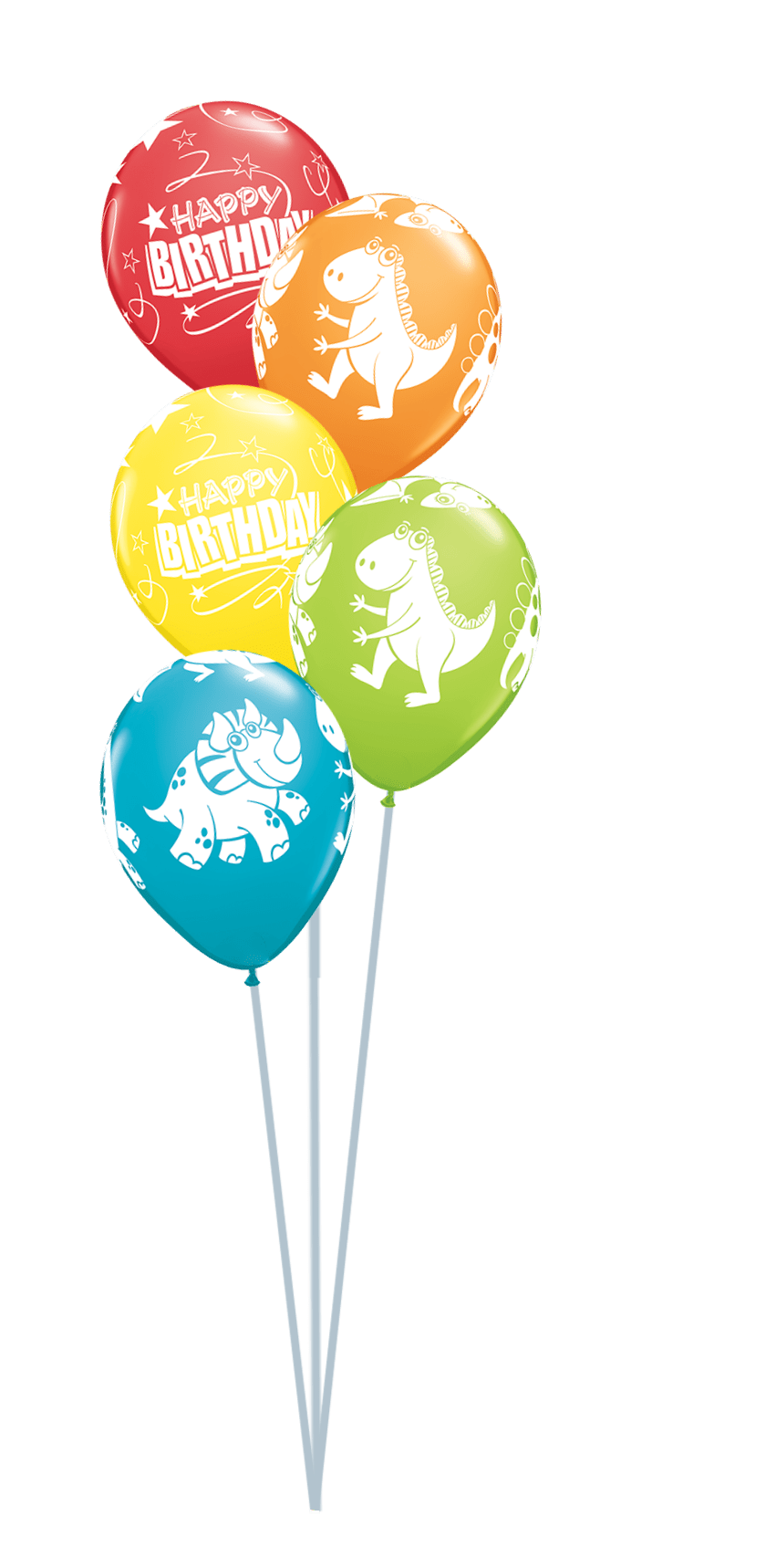 Balloon Bouquet Printed (Ranging from 3 Balloons - 12 Balloons) by UpUpNAwayBalloons