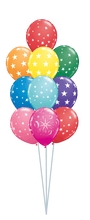 Load image into Gallery viewer, Balloon Bouquet Printed (Ranging from 3 Balloons - 12 Balloons) by UpUpNAwayBalloons

