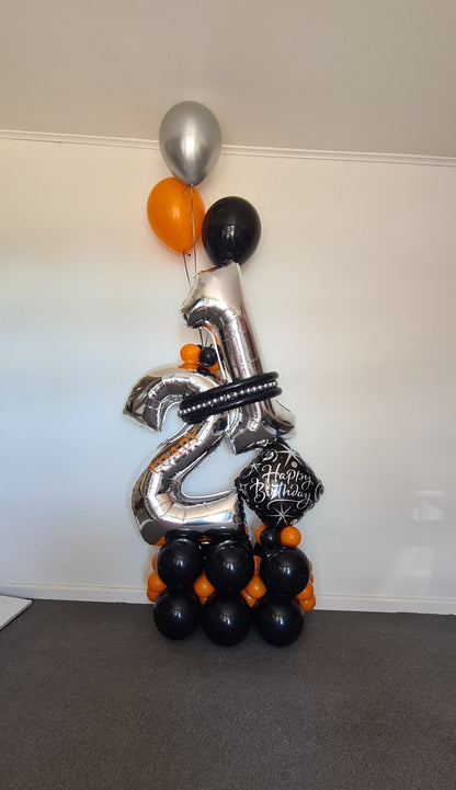 Balloon Marquee Stacks - Personalised [Double Digit] - UpUpNAwayBalloons