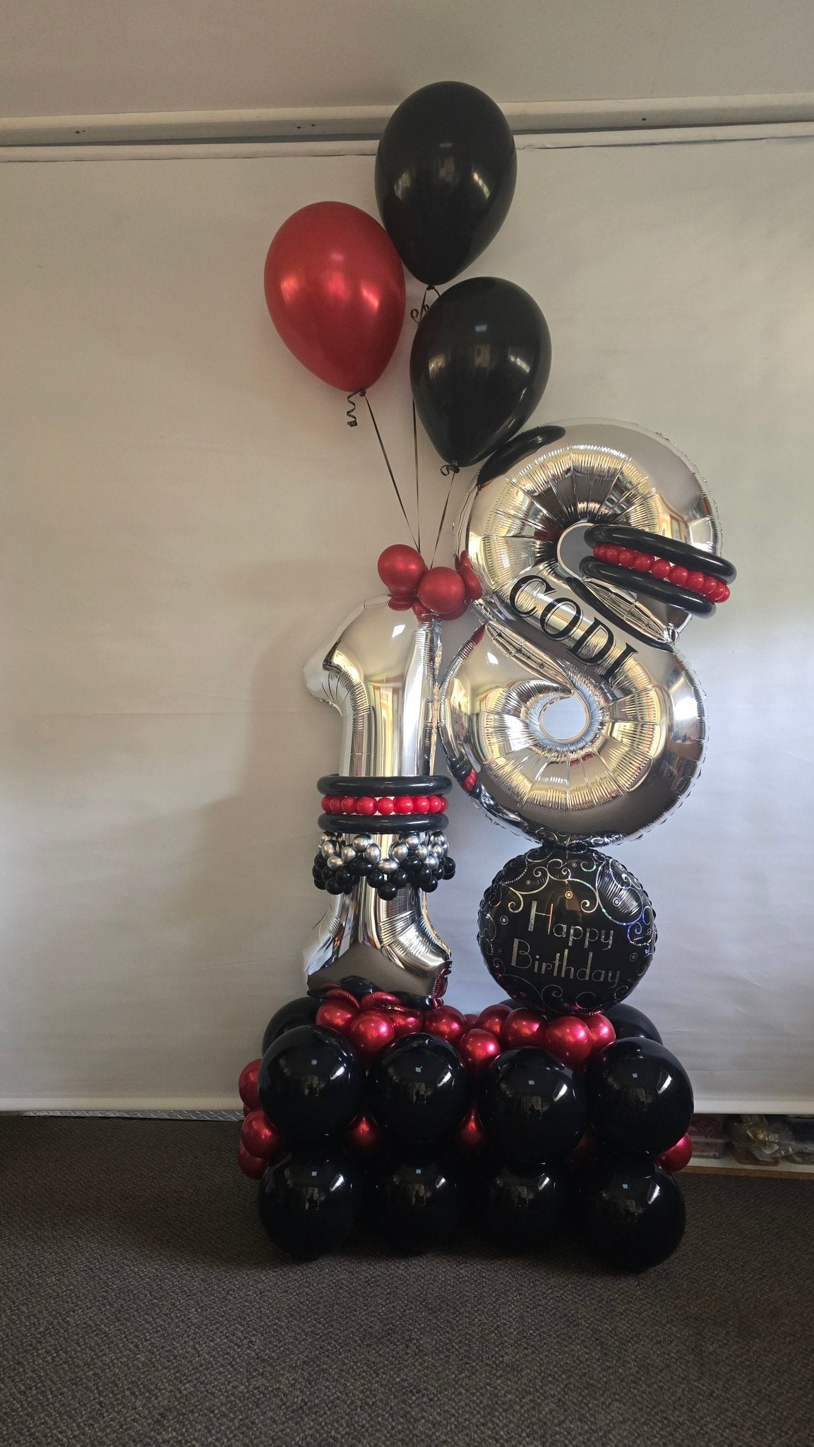 Balloon Marquee Stacks - Personalised [Double Digit] - UpUpNAwayBalloons