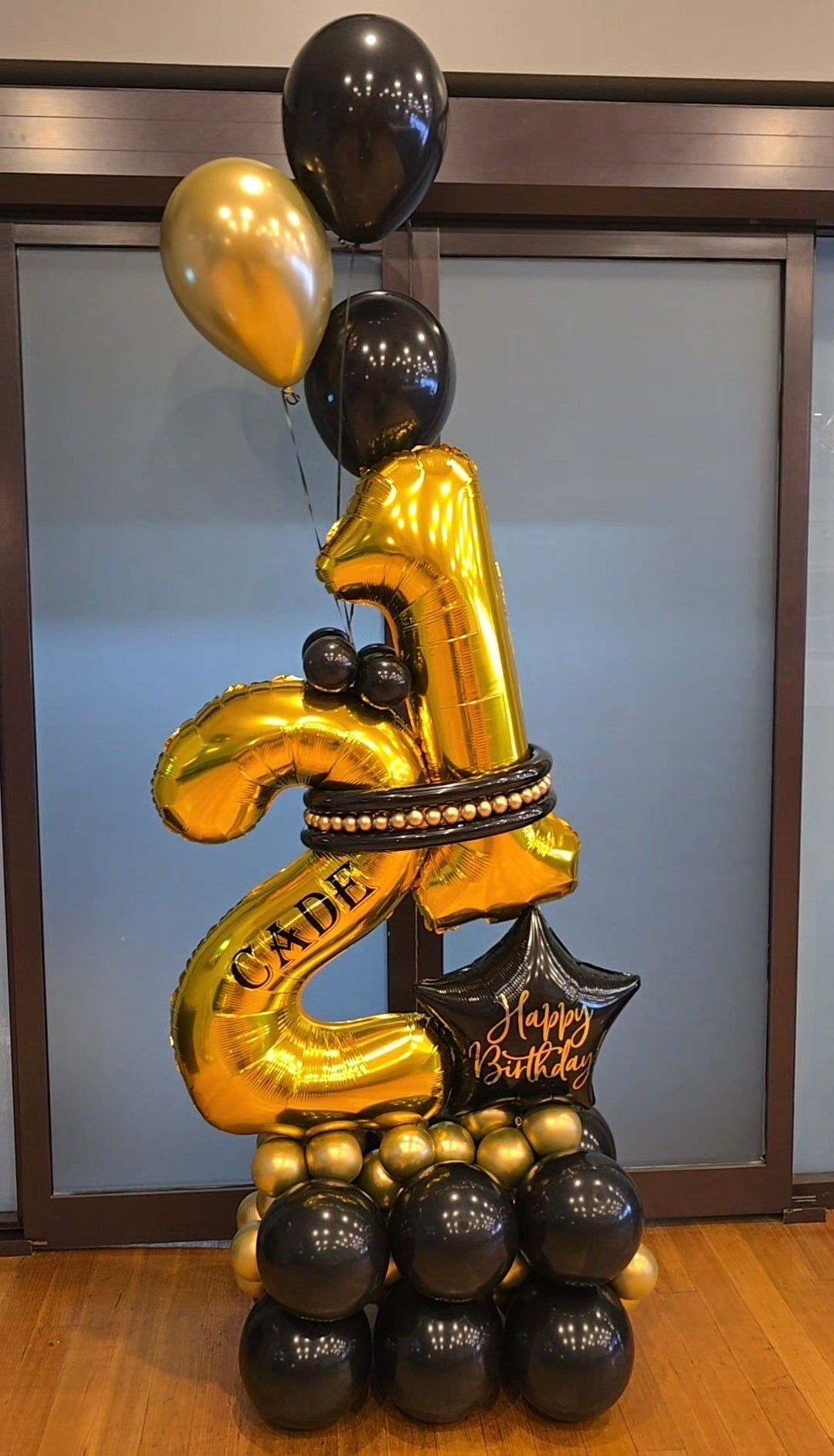 Balloon Marquee Stacks - Personalised [Double Digit] - UpUpNAwayBalloons