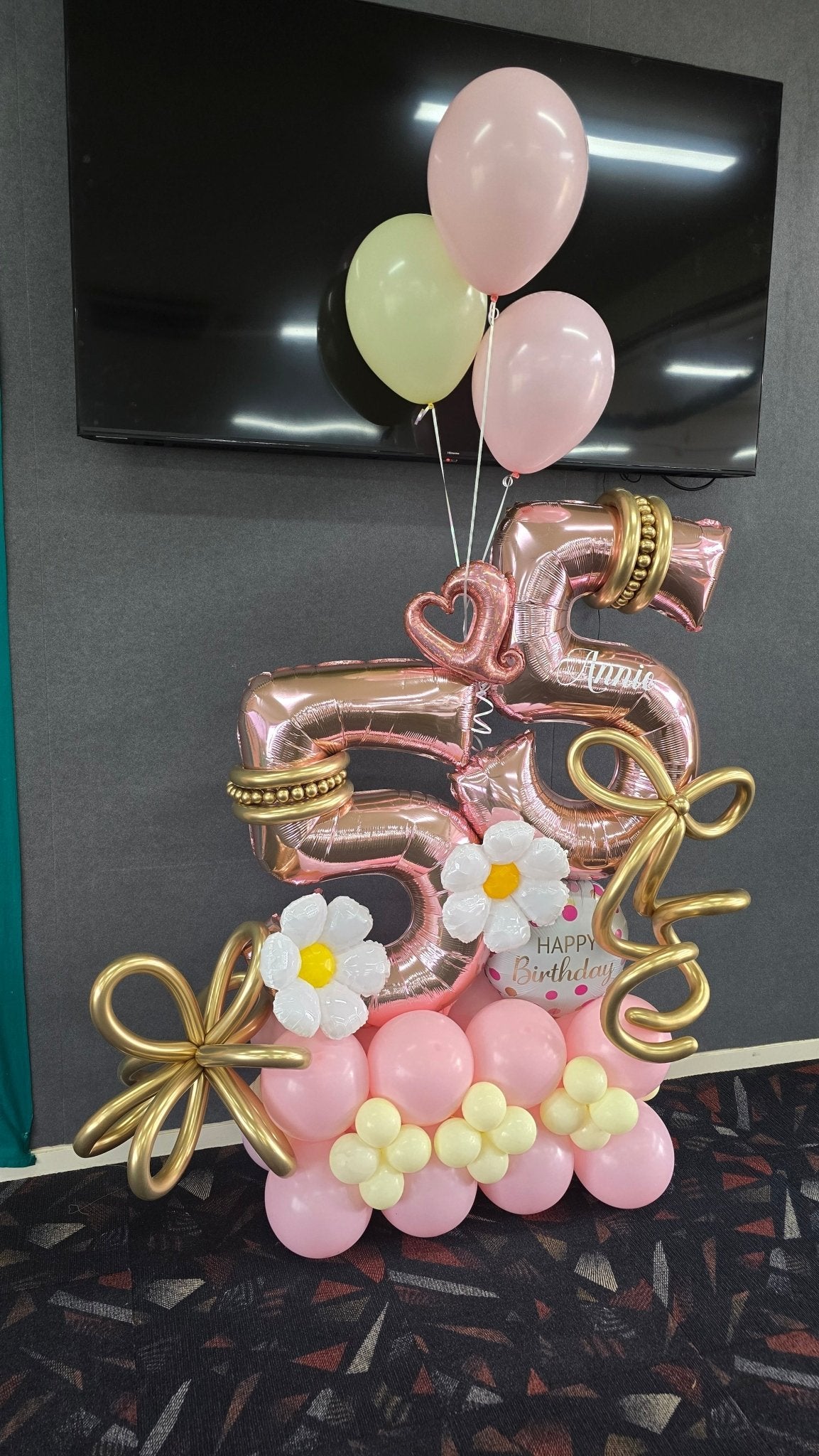 Balloon Marquee Stacks - Personalised [Double Digit] - UpUpNAwayBalloons