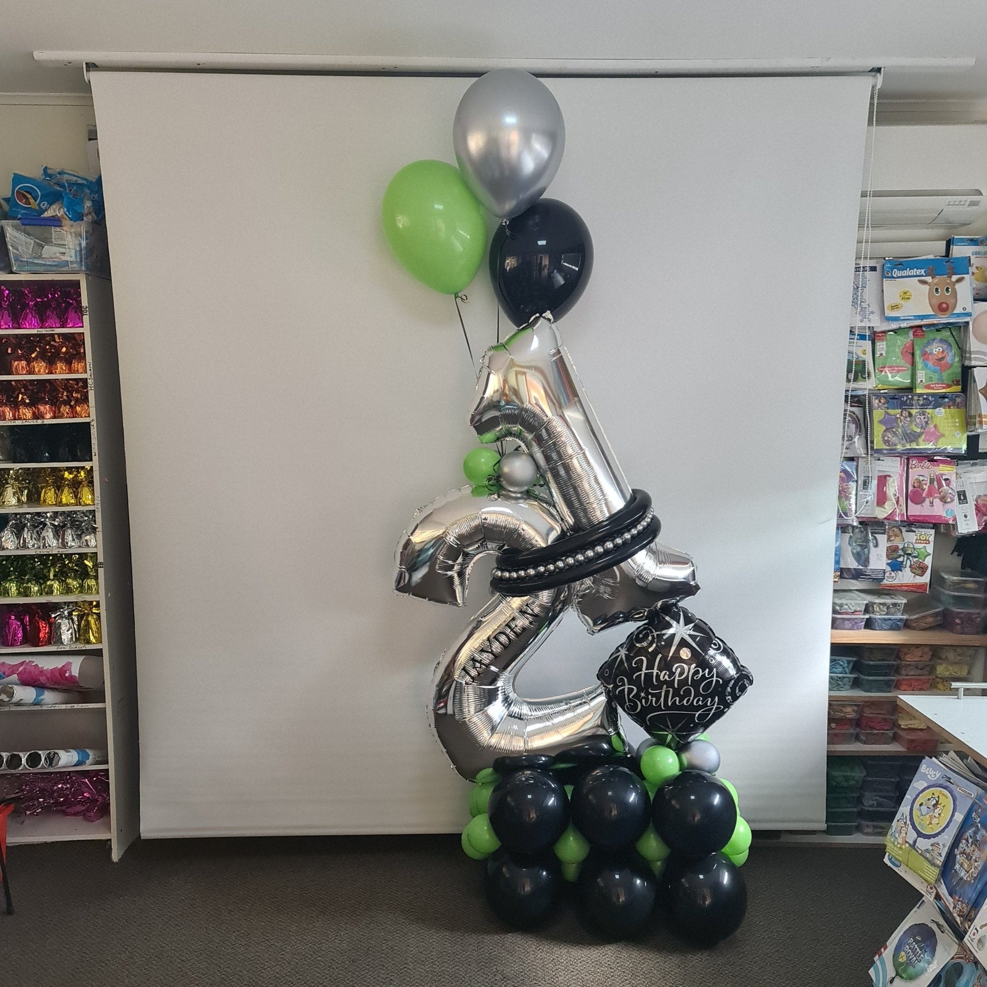 Balloon Marquee Stacks - Personalised [Double Digit] - UpUpNAwayBalloons