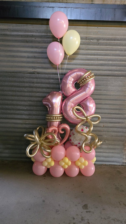 Balloon Marquee Stacks - Personalised [Double Digit] - UpUpNAwayBalloons