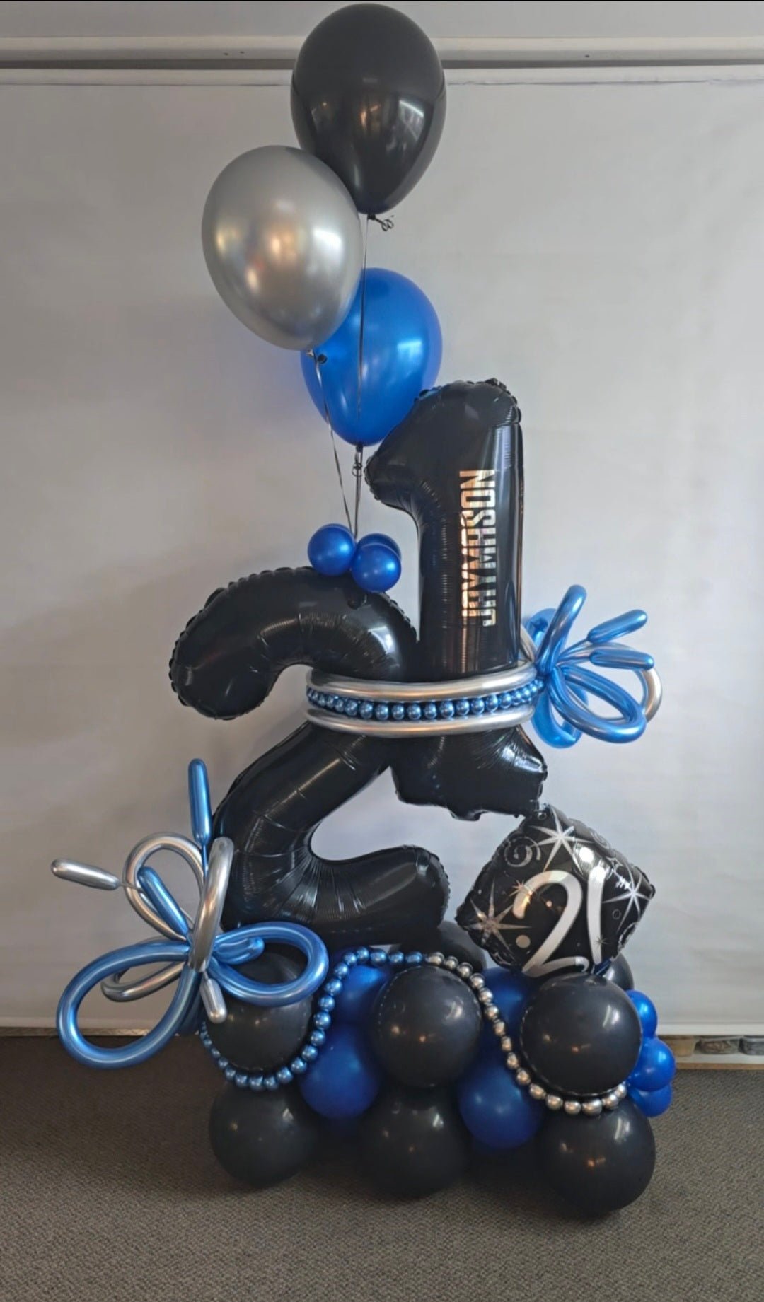 Balloon Marquee Stacks - Personalised [Double Digit] - UpUpNAwayBalloons