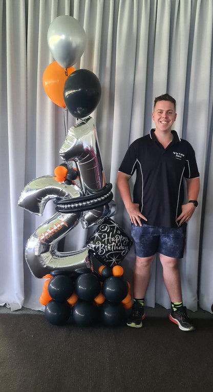 Balloon Marquee Stacks - Personalised [Double Digit] - UpUpNAwayBalloons