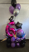 Load image into Gallery viewer, Balloon Marquee Stacks - Single Balloon Number - UpUpNAwayBalloons
