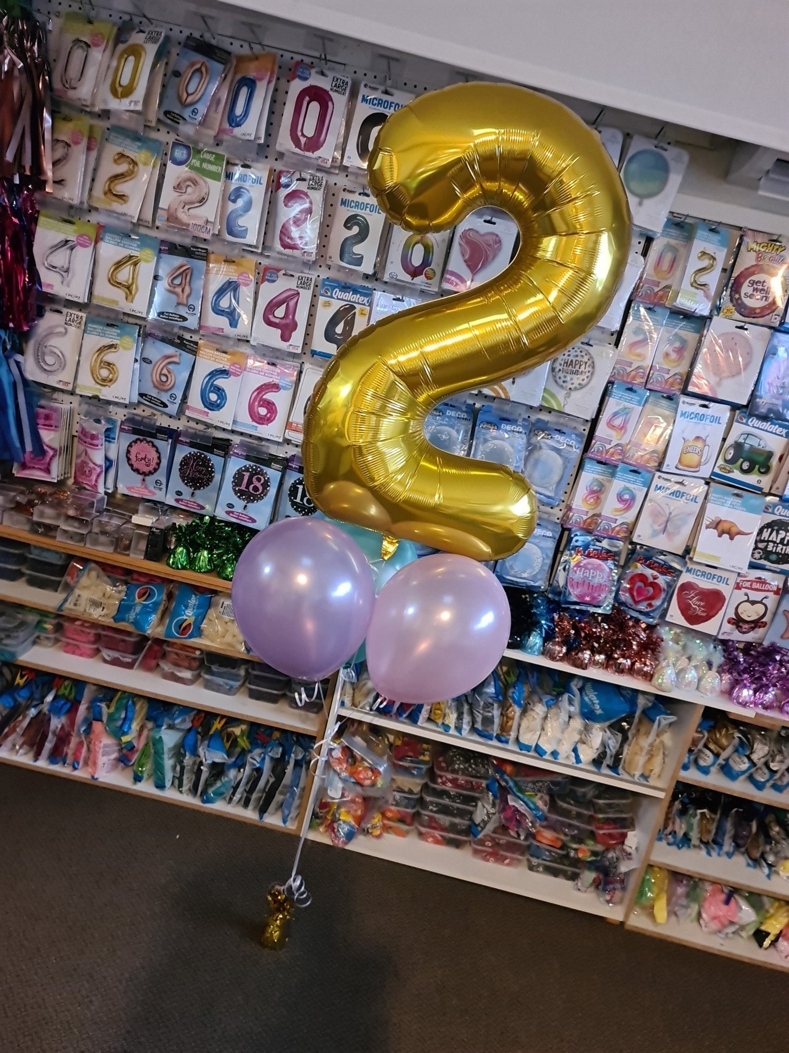Balloon Numbers [Single Digit] Bouquet by UpUpNAwayBalloons