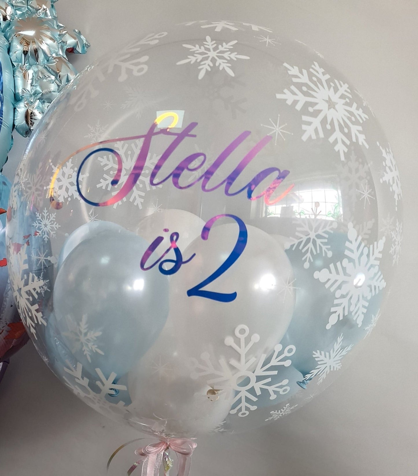 Beautiful Bubble Balloons in a Box - Snowflake - UpUpNAwayBalloons