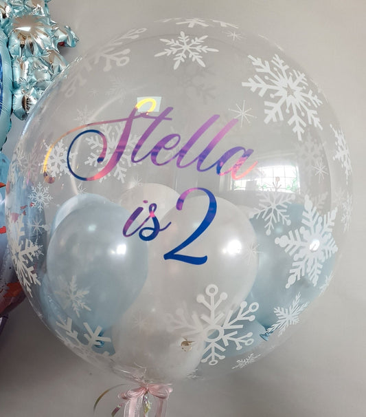 Beautiful Bubble Balloons in a Box - Snowflake - UpUpNAwayBalloons