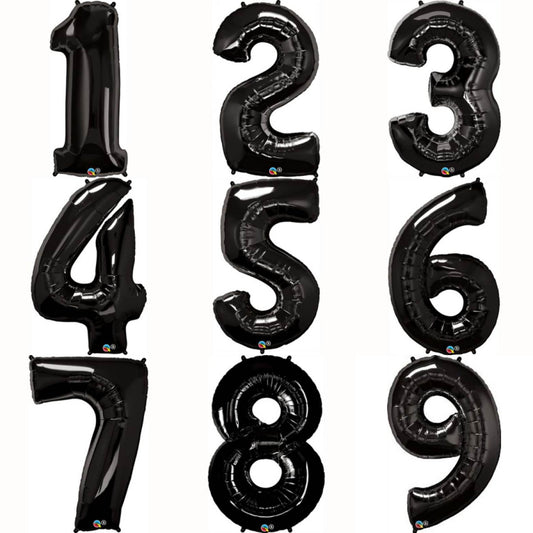 Black Numbers by UpUpNAwayBalloons