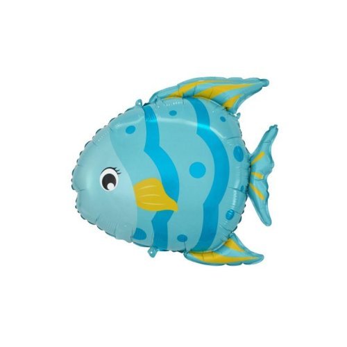 Blue Tropical Fish Balloon - UpUpNAwayBalloons