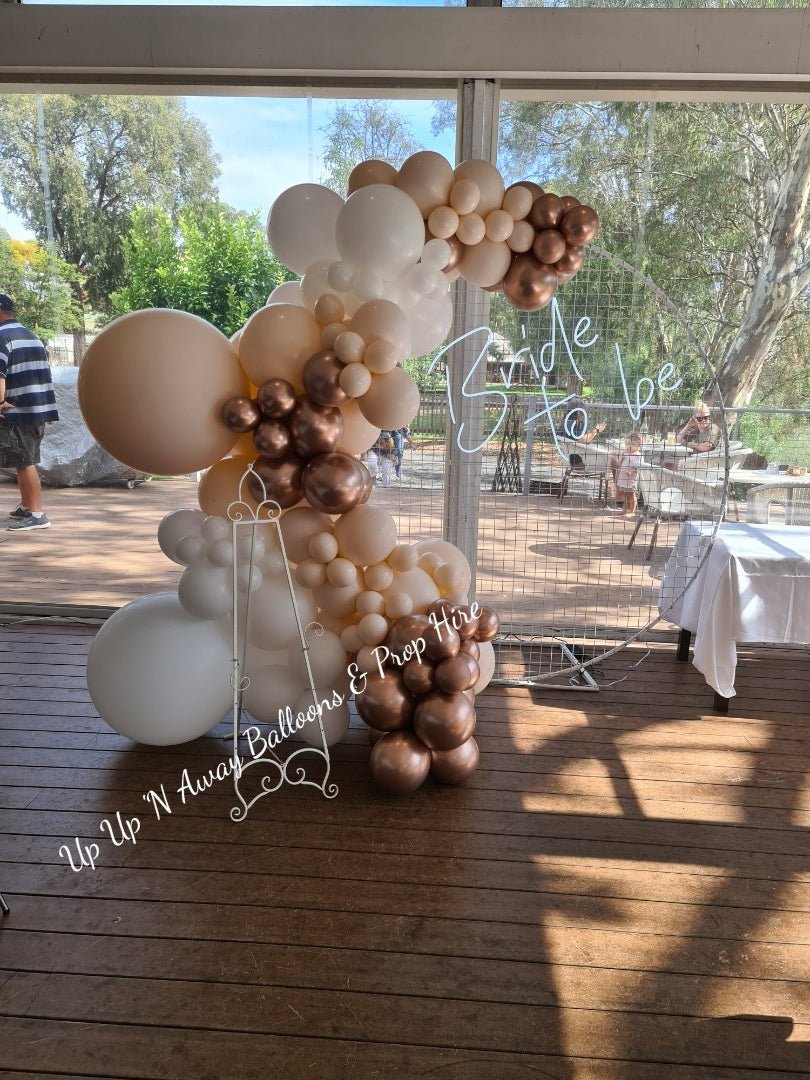 Bride to Be Neon Sign for Hire - only available when hiring a backdrop and ordering a balloon garland by UpUpNAwayBalloons