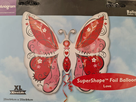 Butterfly Red & Pink - UpUpNAwayBalloons