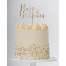 Load image into Gallery viewer, Cake Topper Happy Birthday (Gold, Rose Gold &amp; Silver) - UpUpNAwayBalloons

