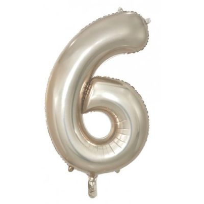 Champagne Numbers - UpUpNAwayBalloons