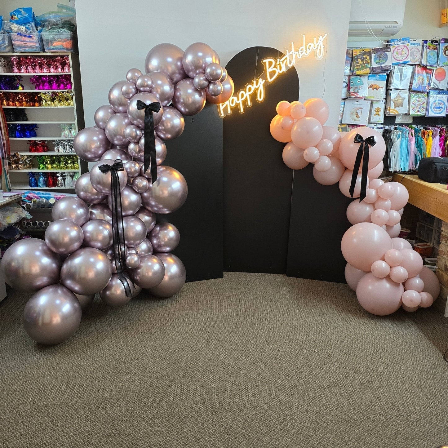 Chiara Backdrops - Only available to hire with Organic Balloon Garlands. - UpUpNAwayBalloons